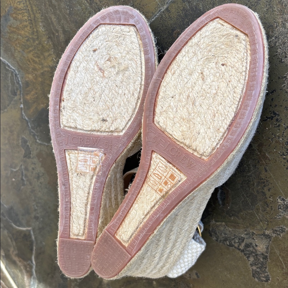 J. Crew Factory Ankle-Strap Espadrille Wedge - Picture 10 of 11